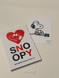 Porte-clés breloque en métal édition limitée Snoopy In Style NYC 2026 et 2 impressions