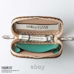 Porte-monnaie mini en cuir véritable Peanuts Snoopy Charlie Brown OJAGA DESIGN LTD