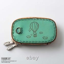 Porte-monnaie mini en cuir véritable Peanuts Snoopy Charlie Brown OJAGA DESIGN LTD