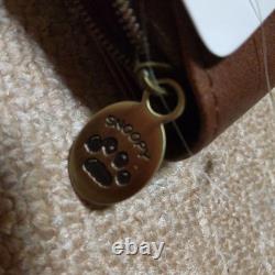Portefeuille Bifold Snoopy Charlie Brown en Cuir PU Marron Compact et Mignon Peanuts