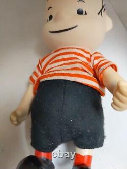 Poupée de poche Peanuts vintage 1966 Charlie Brown Linus & Space Snoopy