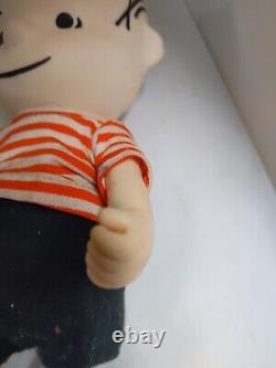 Poupée de poche Peanuts vintage 1966 Charlie Brown Linus & Space Snoopy