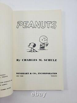 Première Édition Du Premier Livre D'arachides Signé Charles M Schulz 1952 Rinehart