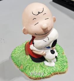 Prototype d'artiste peint à la main Hallmark Charlie Brown et Snoopy avec moule en cire RARE