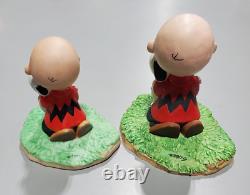 Prototype d'artiste peint à la main Hallmark Charlie Brown et Snoopy avec moule en cire RARE