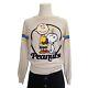 Pull à Col Rond Peanuts Vintage Snoopy Charlie Brown Woodstock Graphic Taille S