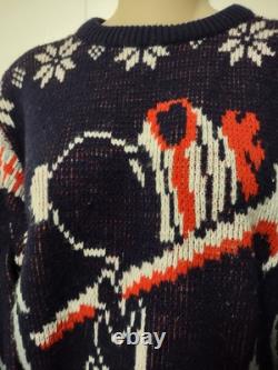 Pull de ski Snoopy Devo, Inc vintage 1958 Peanuts Charlie Brown USA taille petite