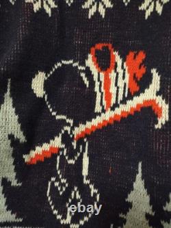 Pull de ski Snoopy Devo, Inc vintage 1958 Peanuts Charlie Brown USA taille petite