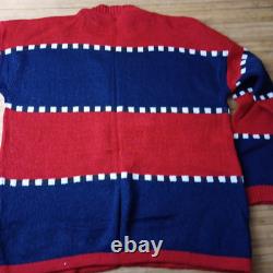 Pull en tricot vintage Charlie Brown Lucy Snoopy Woodstock Peanuts taille large