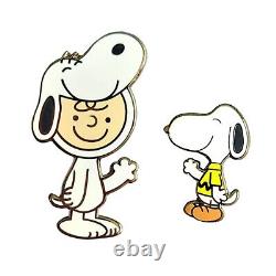 RARE? Broche PINTRILL x PEANUTS Snoopy en tant que Broche de Charlie Brown MARQUE NOUVELLE ÉDITION LIMITÉE