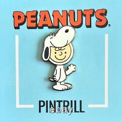 RARE? PINTRILL x PEANUTS Charlie Brown Comme Snoopy Pin MARQUE NOUVELLE ÉDITION LIMITÉE