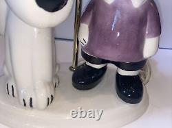 Rare 1972 Peanuts Snoopy & Charlie Brown Atlantic Mold Lamp Base <br/> 
  <br/>
Base de lampe rare Peanuts Snoopy & Charlie Brown de 1972 de la marque Atlantic Mold