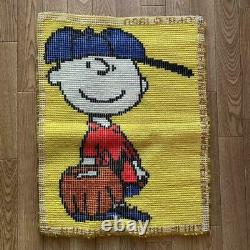 Rare Arachides 70's Rug Mat Snoopy Charlie Brown