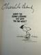 Rare Autographe Signé De Charles Schulz Livre De Bandes Dessinées Snoopy Charlie Brown Peanuts 76