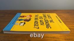 Rare Autographe Signé de Charles Schulz Livre de Bandes Dessinées Snoopy Charlie Brown Peanuts 76