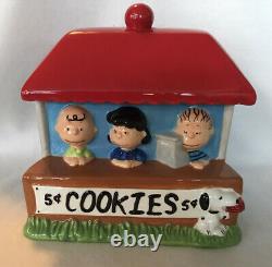 Rare Cookie Jar Peanuts Gang Snoopy Charlie Brown Lucy Linus