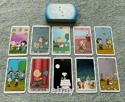 Rare Peanuts Tarot Deck 78 Cartes Oop Charlie Brown, Snoopy, Lucy, Linus