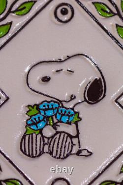 Rare Portefeuille en Cuir SNOOPY Asakusa Bunko Japon 2014 Édition Limitée Neuf