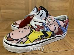 Rare Vans Era Charlie Brown Et Le Gang Snoopy Enfants Bébé Chaussures Sz 10 Nouveau