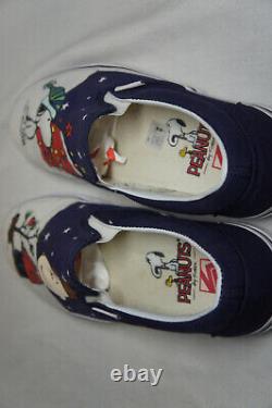 Rare Vans X Peanuts Snoopy Charlie Brown Christmas Slip On Men’s Shoes Sz 8.5