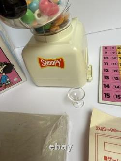 Rare jeu de bingo Snoopy japonais Vintage Peanuts collectionnable Charlie Brown