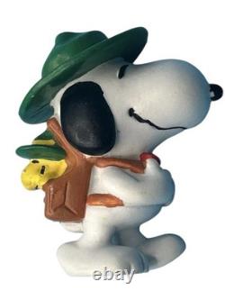 Rare lot de 5 figurines en PVC Applause Peanuts de 1966 : Snoopy, Lucy, Charlie Brown