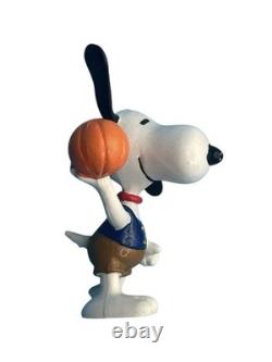 Rare lot de 5 figurines en PVC Applause Peanuts de 1966 : Snoopy, Lucy, Charlie Brown