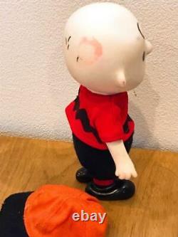 Rares Années 60 Snoopy Charlie Brown Poupée De Poche Figure Fedex