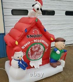 Rayons! Snoopy Sno Machine Gonflable Gemmy Charlie Brown Sno-cone