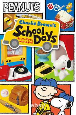 Re-ment Miniature Peanuts Snoopy Charlie Brown’s School Days Ensemble Complet 8 Pièces