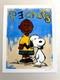 Robert B. Moore 'moi Et Mon Chien' Impression Peanuts Charlie Brown Snoopy 1xrun