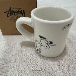 STUSSY x PEANUTS Snoopy Charlie Brown Tasse à café 2014 Neuf Non utilisé Japon