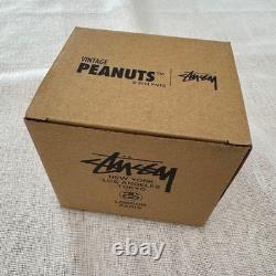 STUSSY x PEANUTS Snoopy Charlie Brown Tasse à café 2014 Neuf Non utilisé Japon