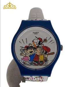 SWATCH x PEANUTS montre à quartz en caoutchouc Snoopy Charlie Brown Woodstock