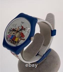SWATCH x PEANUTS montre à quartz en caoutchouc Snoopy Charlie Brown Woodstock