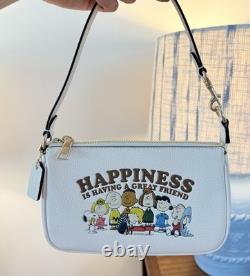 Sac Coach X Peanuts Nolita 19 Bonheur Snoopy Woodstock Lucy Charlie Brown NWT