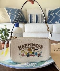 Sac Coach X Peanuts Nolita 19 Bonheur Snoopy Woodstock Lucy Charlie Brown NWT
