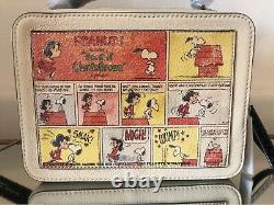 Sac The Box Marc Jacobs PEANUTS Snoopy Charlie Brown Comic Strip, Neuf avec étiquettes