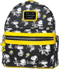 Sac à bandoulière à imprimé intégral Snoopy & Charlie Brown avec double sangle pour femmes