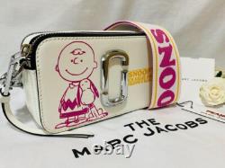 Sac bandoulière croisé Marc Jacobs Peanuts Snoopy Collaboration Étiquette Genuine ChalkWhite