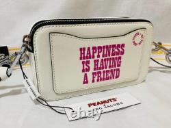 Sac bandoulière croisé Marc Jacobs Peanuts Snoopy Collaboration Étiquette Genuine ChalkWhite
