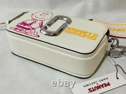 Sac bandoulière croisé Marc Jacobs Peanuts Snoopy Collaboration Étiquette Genuine ChalkWhite