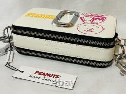 Sac bandoulière croisé Marc Jacobs Peanuts Snoopy Collaboration Étiquette Genuine ChalkWhite