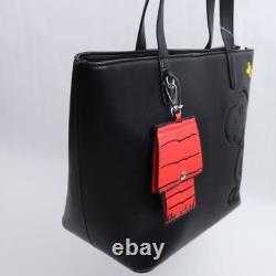 Sac cabas et porte-cartes Peanuts Snoopy et Woodstock avec patch Charlie Brown