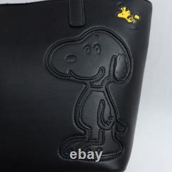 Sac cabas et porte-cartes Peanuts Snoopy et Woodstock avec patch Charlie Brown
