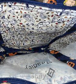 Sac fourre-tout petit Vera Bradley Peanuts Fall Halloween Snoopy Charlie Brown NWT