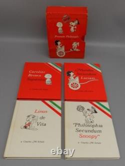 Schulz Peanuts Philosophi In Latin 1968 Coffret Snoopy Charlie Brown Linus Lucy