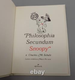 Schulz Peanuts Philosophi In Latin 1968 Coffret Snoopy Charlie Brown Linus Lucy