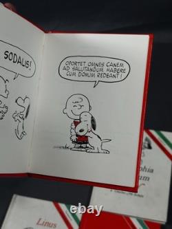 Schulz Peanuts Philosophie En Latin 1968 Ensemble Snoopy Charlie Brown Linus Lucy x4
