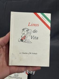 Schulz Peanuts Philosophie En Latin 1968 Ensemble Snoopy Charlie Brown Linus Lucy x4